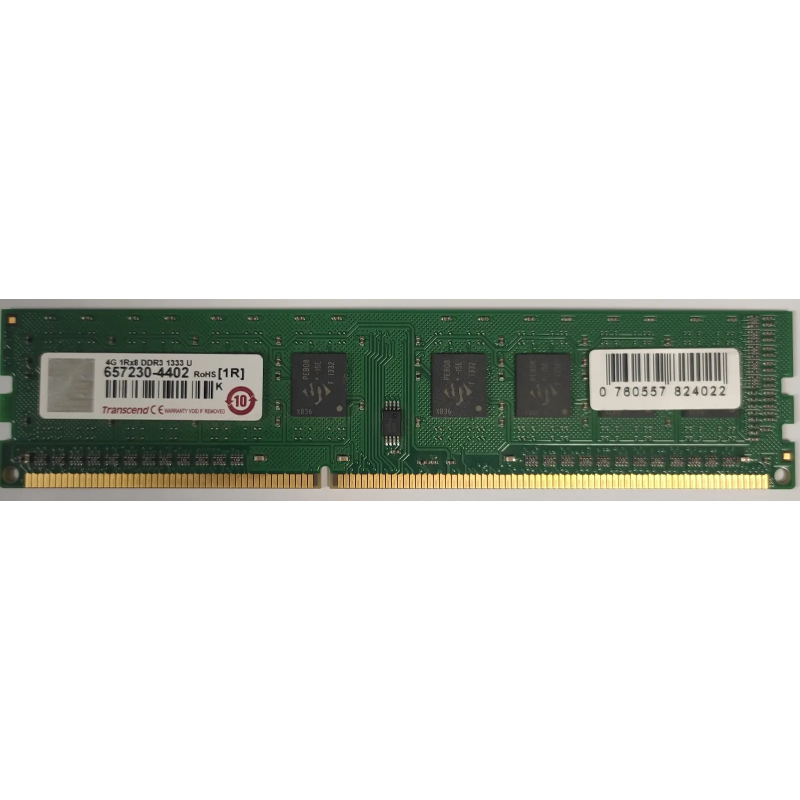 TranscendG 1Rx8 DDR3 1333U4GB