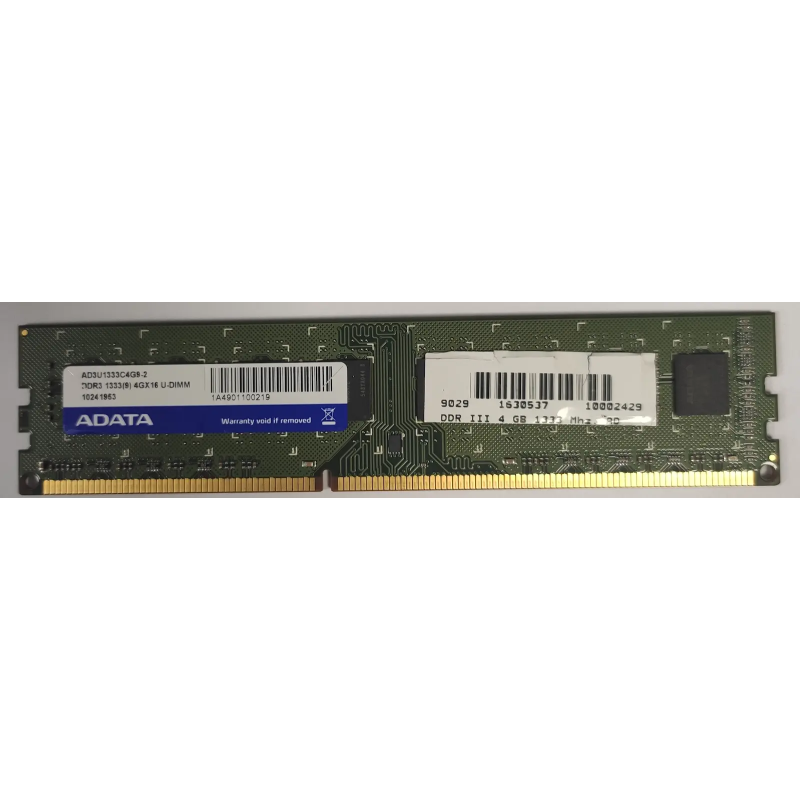 ADATADDR3 1333(9)4GX16 U-DIMM4GB