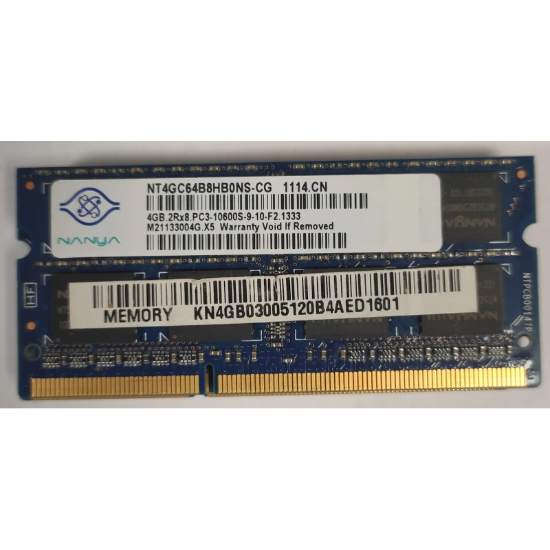 Nanya4GB 2Rx8 PC3-10600S-9-10-F24GB