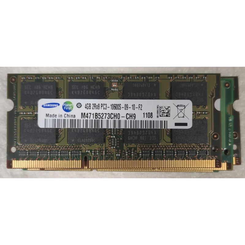 Samsung4GB 2Rx8 PC3-10600S-09-10-F24GB