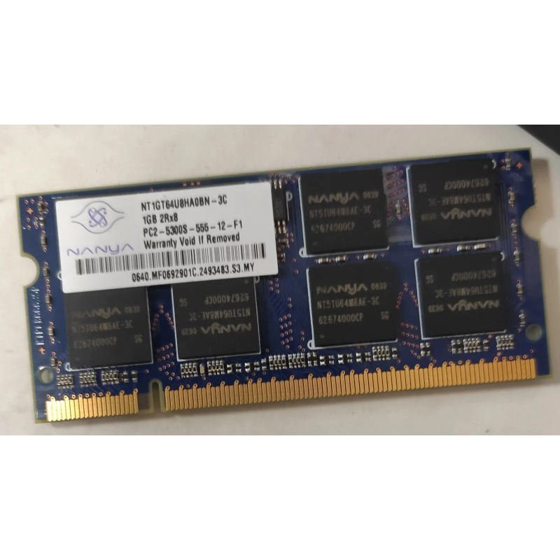 Nanya1GB 2Rx8 PC2-5300S-555-12-F11GB