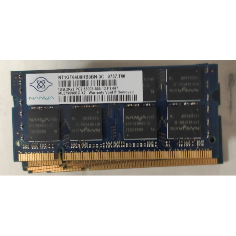 Nanya1GB 2Rx8 PC2-5300S-555-12-F1.6671GB