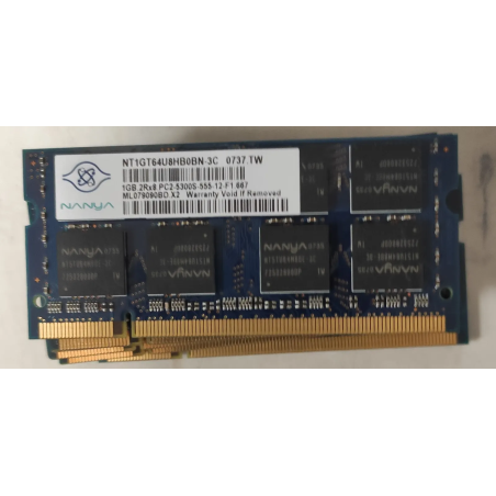 Nanya1GB 2Rx8 PC2-5300S-555-12-F1.6671GB