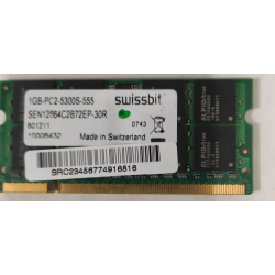 Kingston1GB 2Rx8 PC2-6400S-666-12-E21GB