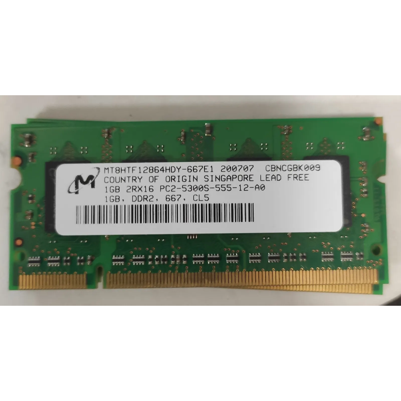 Micron1GB 2Rx16 PC2-5300S-555-12-A01GB