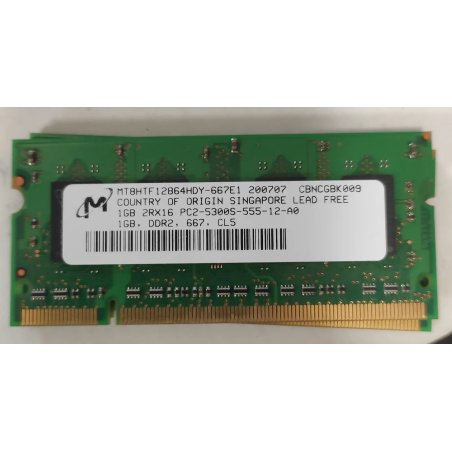 Micron1GB 2Rx16 PC2-5300S-555-12-A01GB