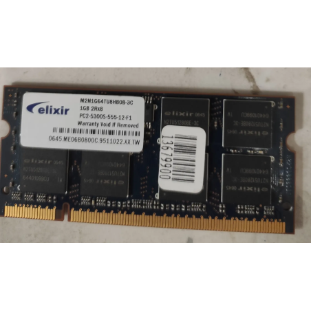 Elixir1GB 2Rx8 PC2-5300S-555-12-F11GB