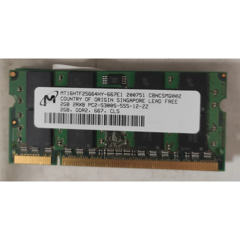 Micron2GB 2Rx8 PC2-5300S-555-13-F1-6672GB