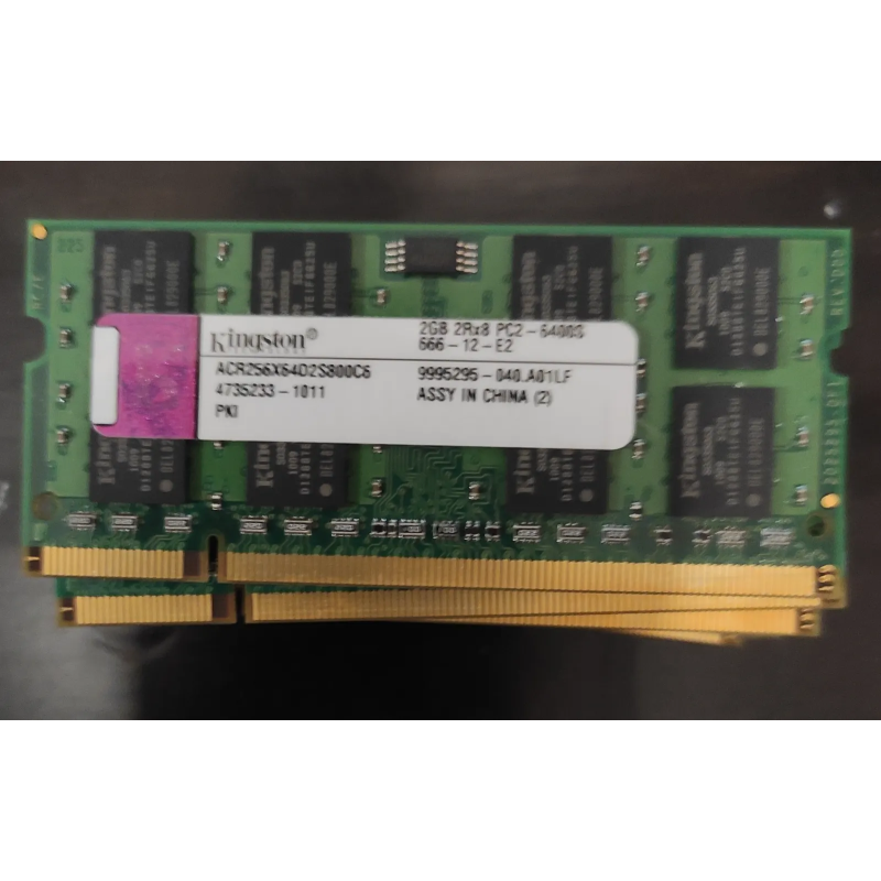 Kingston2GB 2Rx8 PC2-6400S-666-12-E22GB