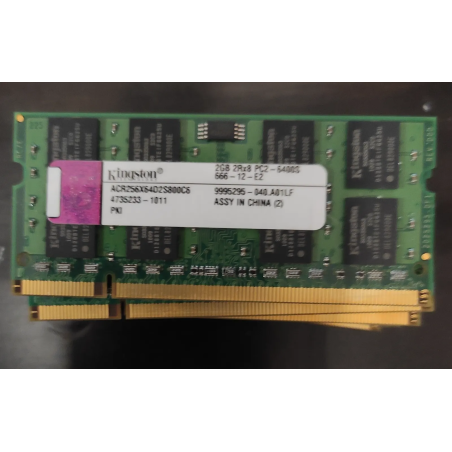 Kingston2GB 2Rx8 PC2-6400S-666-12-E22GB