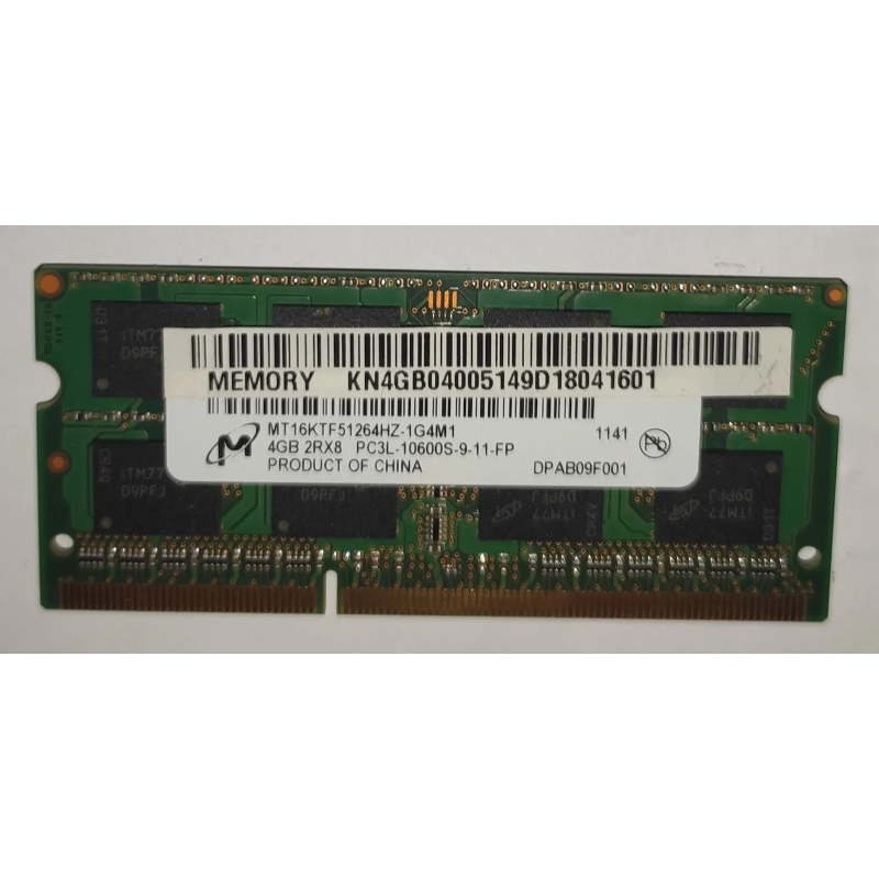 Micron4GB 2Rx8 PC3L-10600S-9-11-FP4GB